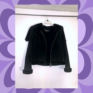 VINTAGE Baby Phat Leather Suede, Faux Fur Lined Jacket, EXTRA LARGE